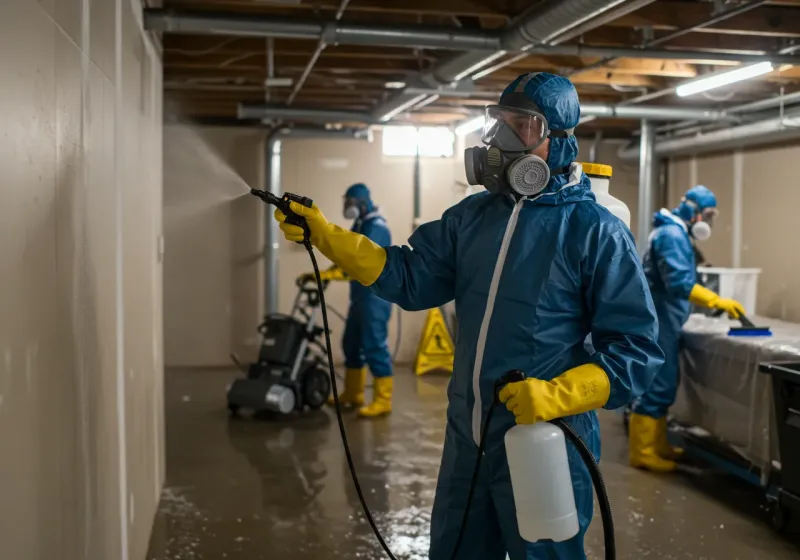 Basement Sanitization and Antimicrobial Treatment process in Hansen, ID